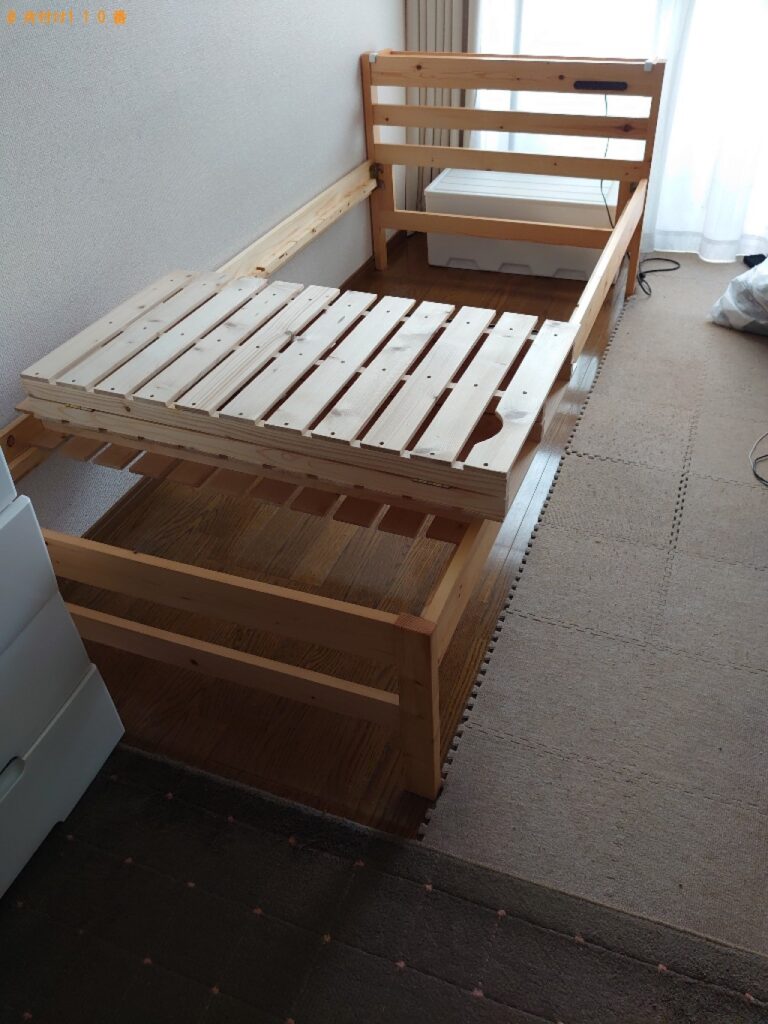 【松山市木屋町】シングルベッドの回収・処分ご依頼　お客様の声